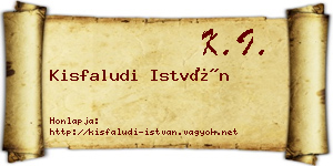 Kisfaludi István névjegykártya